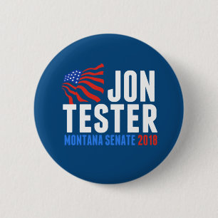 Bóton Redondo 5.08cm Verificador de Jon para o Senado 2018 de Montana