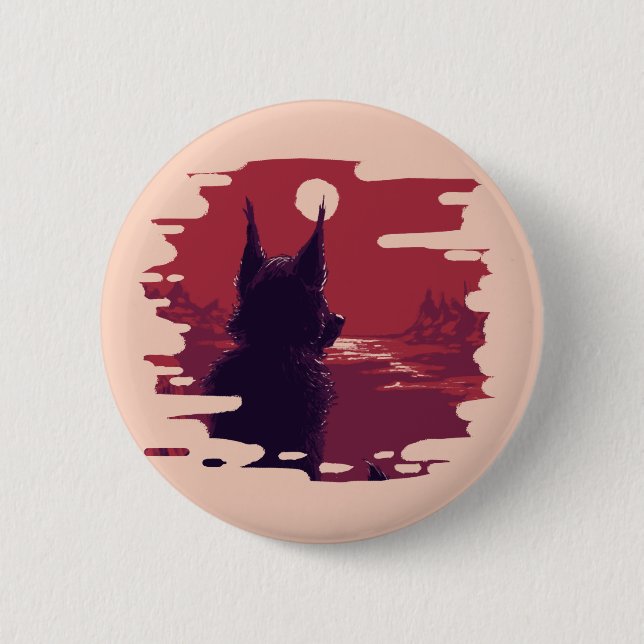 Bóton Redondo 5.08cm Vermelho Bootons do Rad (Frente)