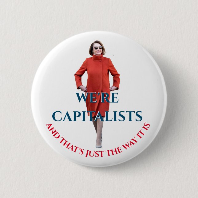 Bóton Redondo 5.08cm Vestindo Nancy-Red (Frente)