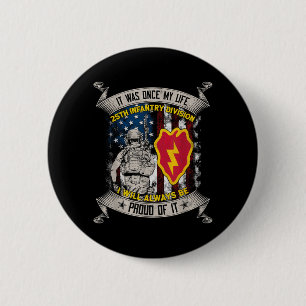 Bóton Redondo 5.08cm Veterano da 25ª Divisão de Infantaria Schofield Ba
