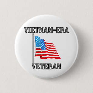 Bóton Redondo 5.08cm veterano da Vietnam-era