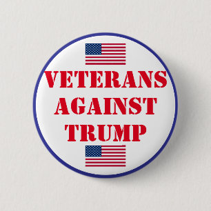 Bóton Redondo 5.08cm Veteranos Contra Trump