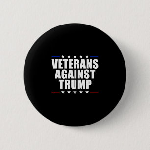 Bóton Redondo 5.08cm Veteranos Contra Trump Anti-trump Veteranos Contra