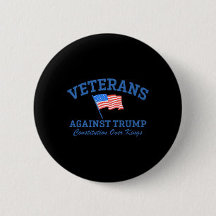 Bóton Redondo 5.08cm Veteranos Contra Trump Constituição Sobre Os Reis 