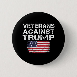 Bóton Redondo 5.08cm Veteranos Contra Trump Tee - Vetes Militares Contr