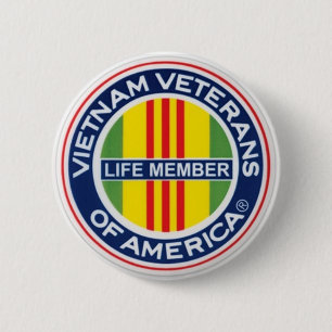 Bóton Redondo 5.08cm Veteranos de Vietnam do botão do membro da vida d