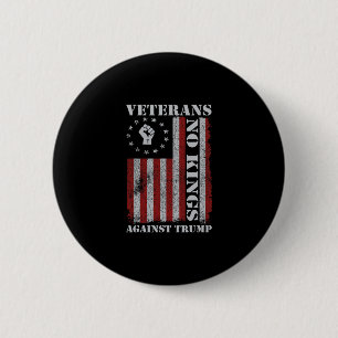Bóton Redondo 5.08cm Veteranos Militares Protestam Bandeira Dos EUA Sem