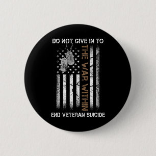 Bóton Redondo 5.08cm Veteranos Sensibilizam A Guerra No Patriótico