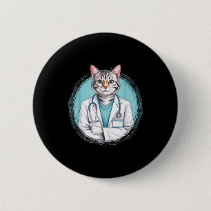 Bóton Redondo 5.08cm Veterinário felino médico de gato estetoscópio méd