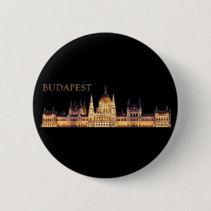 Bóton Redondo 5.08cm Viagem de Budapeste Souvenir