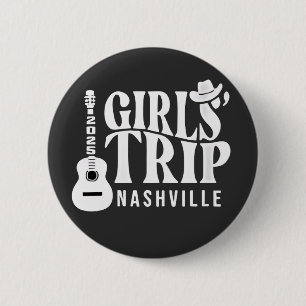 Bóton Redondo 5.08cm Viagem de Meninas a Nashville 2025 Férias de Verão