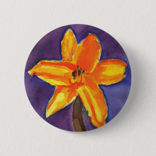 Bóton Redondo 5.08cm Vibrant Day Lily