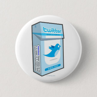 Bóton Redondo 5.08cm viciado do twitter