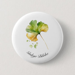 Bóton Redondo 5.08cm Vida Herbal: Ginkgo Biloba personalizável