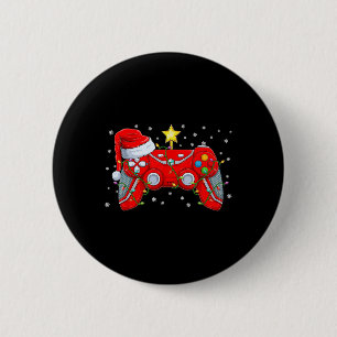 Bóton Redondo 5.08cm Video Game Controller Natal Hat Gamer Bo