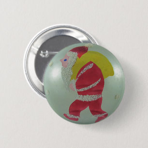 Bóton Redondo 5.08cm Vidro de Mercúrio Papais noeis pintados
