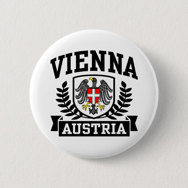 Bóton Redondo 5.08cm Viena Áustria (Frente)