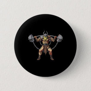 Bóton Redondo 5.08cm Viking Warrior Bodybuilding Gym Weighmeios