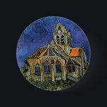 Bóton Redondo 5.08cm Vincent van Gogh - A Igreja em Auvers<br><div class="desc">A Igreja de Auvers (1890) de Vincent van Gogh é uma pintura religiosa de Apos impressionismo fino e arquitetônica. Uma mulher caminhando em direção à capela da vila com belas janelas de vidro manchado. Uma cena de arquitetura diária. Sobre o artista: Vincent Willem van Gogh (1853-1890) era um pintor Post...</div>