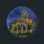Bóton Redondo 5.08cm Vincent van Gogh - A Igreja em Auvers<br><div class="desc">A Igreja de Auvers (1890) de Vincent van Gogh é uma pintura religiosa de Apos impressionismo fino e arquitetônica. Uma mulher caminhando em direção à capela da vila com belas janelas de vidro manchado. Uma cena de arquitetura diária. Sobre o artista: Vincent Willem van Gogh (1853-1890) era um pintor Post...</div>