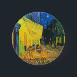 Bóton Redondo 5.08cm Vincent Van Gogh Cafe Terrace À Noite Em Belas Art<br><div class="desc">Vincent Van Gogh Cafe Terrace À Noite No Botão De Arte Fino</div>