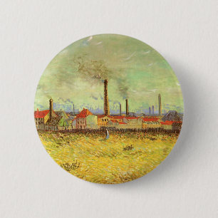 Bóton Redondo 5.08cm Vincent van Gogh - Fábricas em Asnieres