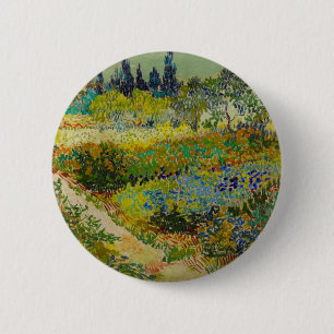Bóton Redondo 5.08cm Vincent Van Gogh Garden em Arles