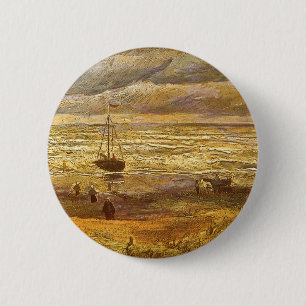 Bóton Redondo 5.08cm Vincent van Gogh - Mar em Scheveningen