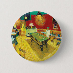 Bóton Redondo 5.08cm Vincent Van Gogh O Café Noturno (Le café de nuit)