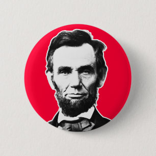 Bóton Redondo 5.08cm Vintage Abe Lincoln