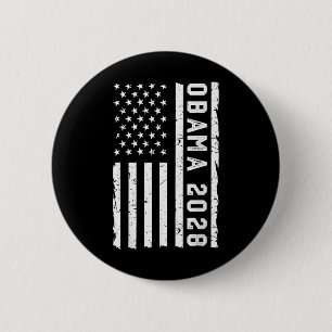 Bóton Redondo 5.08cm Vintage America Flag Obama, em desgosto, para pres