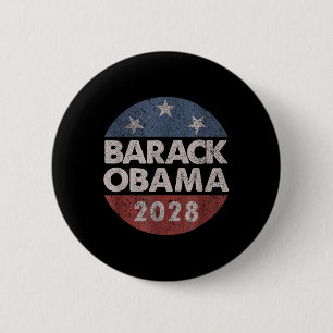 Bóton Redondo 5.08cm Vintage Barack Obama 2028 Obama Para O Presidente