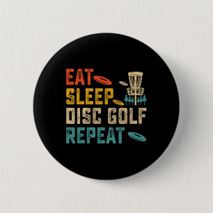 Bóton Redondo 5.08cm Vintage Comer Dormir Disc Golf Repetir Jogador Gol