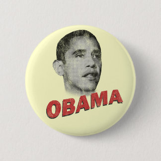 Bóton Redondo 5.08cm Vintage de Barack Obama