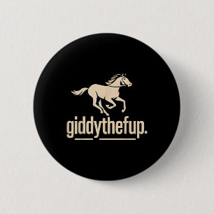 Bóton Redondo 5.08cm Vintage Horse Racing Funny Derby Horse T-shirt.png