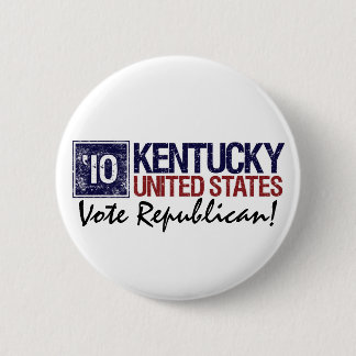 Bóton Redondo 5.08cm Vintage Kentucky do republicano do voto em 2010 -