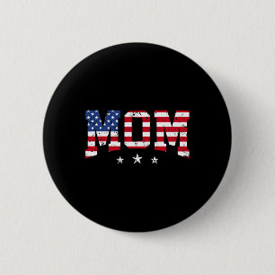 Bóton Redondo 5.08cm Vintage Mãe Dia de as mães Americana Mãe Americana