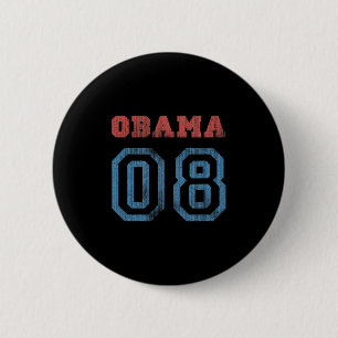 Bóton Redondo 5.08cm Vintage Obama 08