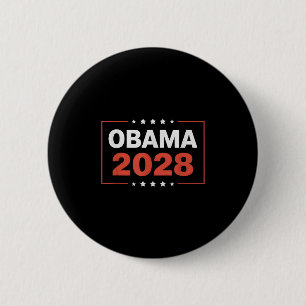 Bóton Redondo 5.08cm Vintage Obama 2028 Engraçado Eleição Política Patr