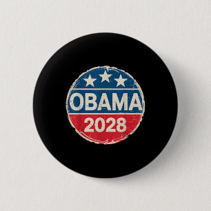 Bóton Redondo 5.08cm Vintage Obama 2028 Engraçado Eleição Política Patr