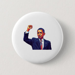 Bóton Redondo 5.08cm Vintage Obama 2028 Manifestação Política Rali Patr