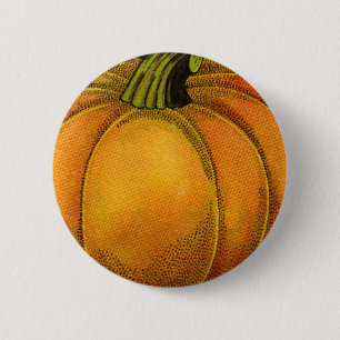 Bóton Redondo 5.08cm Vintage pode rotular arte, borboletas de abóbora v