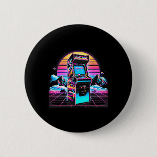 Bóton Redondo 5.08cm Vintage Retro Arcade Vintage Arcade, 80 anos, anti