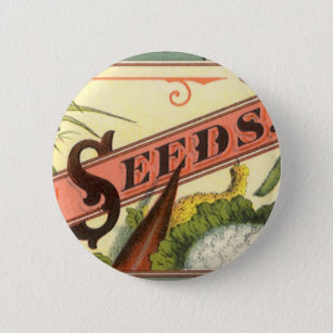 Bóton Redondo 5.08cm Vintage Seed Packet Label Art, Vick's Choice Seeds
