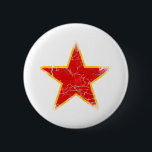 Bóton Redondo 5.08cm Vintage vermelho comunista da estrela<br><div class="desc">Vintage vermelho comunista da estrela</div>