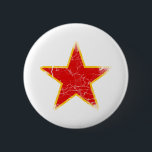 Bóton Redondo 5.08cm Vintage vermelho comunista da estrela<br><div class="desc">Vintage vermelho comunista da estrela</div>