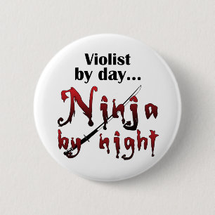 Bóton Redondo 5.08cm Viola Ninja