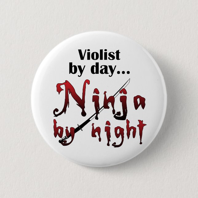 Bóton Redondo 5.08cm Viola Ninja (Frente)