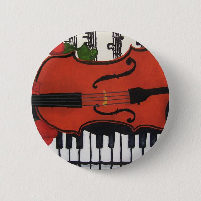Bóton Redondo 5.08cm violino (Frente)