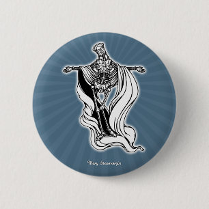 Bóton Redondo 5.08cm Virgin do vapor de Mary